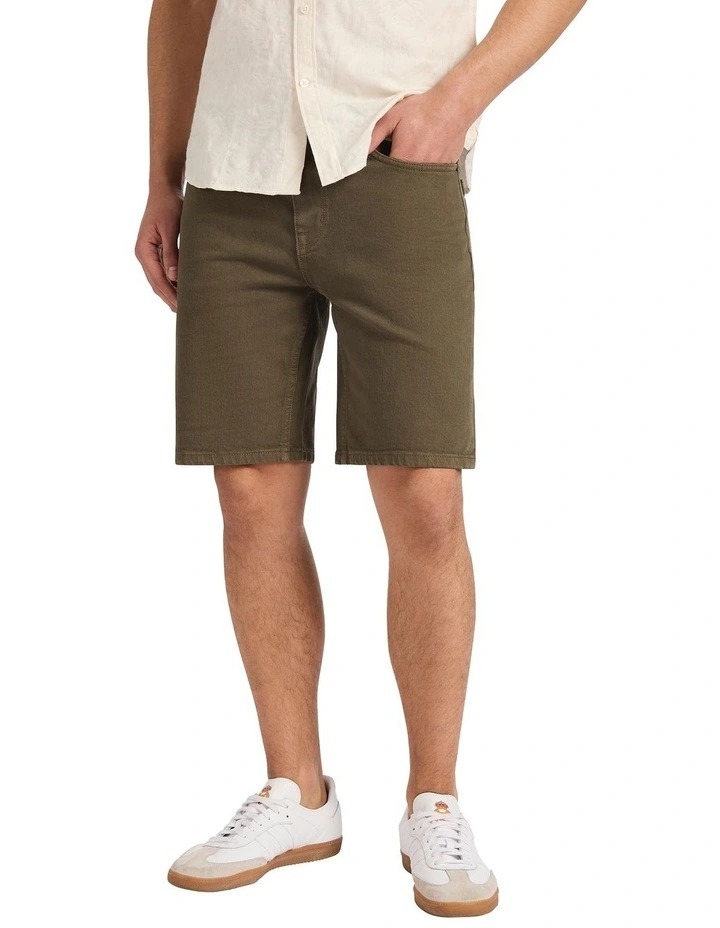 Jordan Garment Dyed Short in Teak Brown image 2