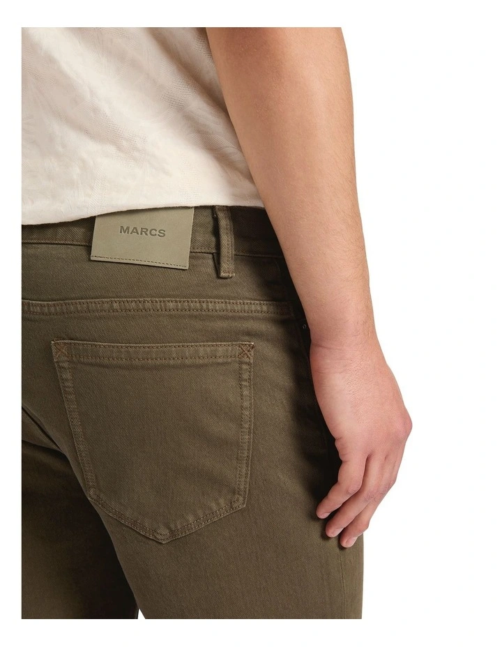 Jordan Garment Dyed Short in Teak Brown image 3
