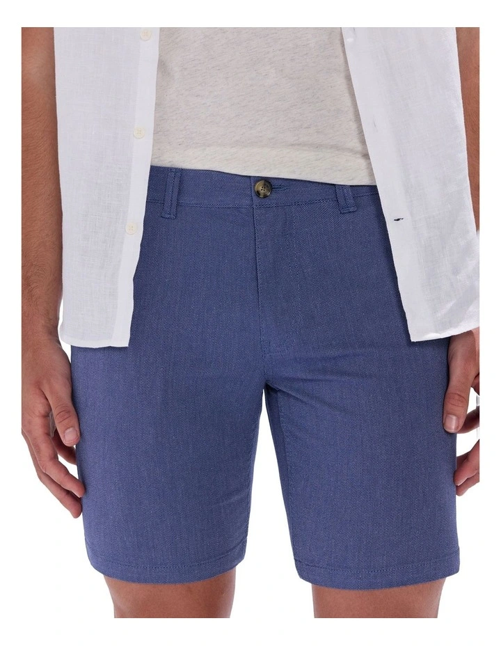 Brayden Textured Chino Short in Navy image 3