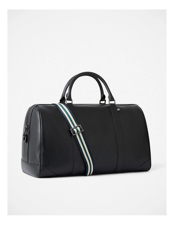 Colin Leather Holdall in Black image 1