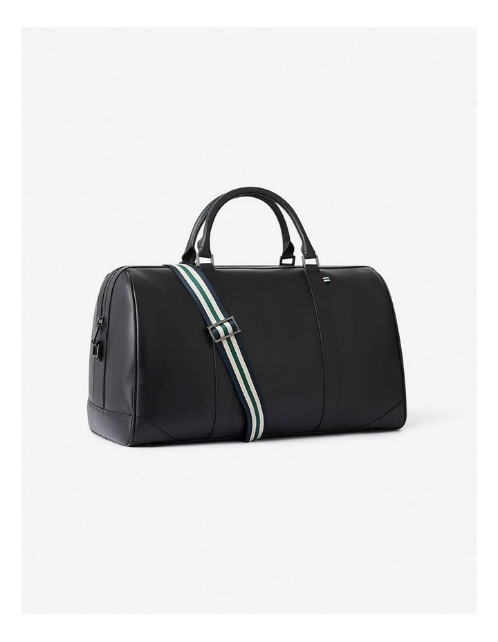 Colin Leather Holdall in Black image 2