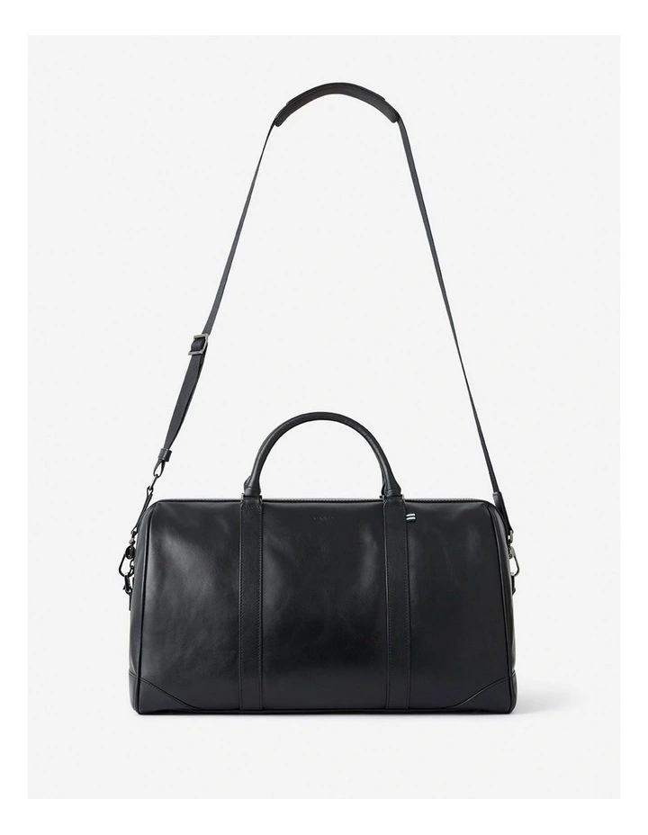 Colin Leather Holdall in Black image 6