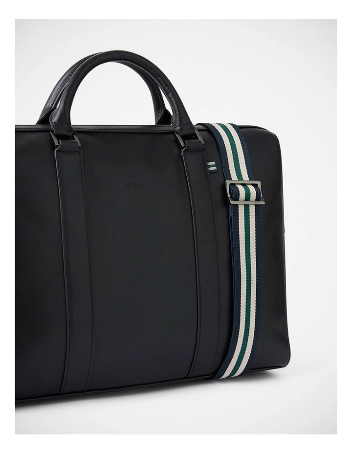 Colin Leather Briefcase in Black image 5