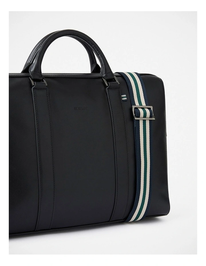 Colin Leather Briefcase in Black image 5