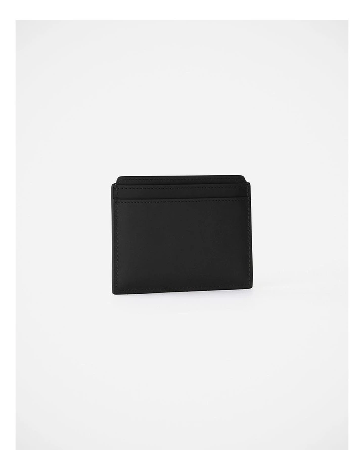 Hayden Leather Cardholder in Black image 2