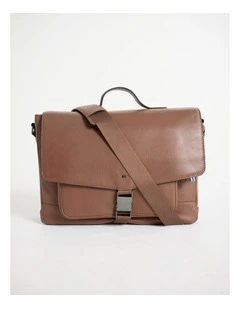 Dane Leather Satchel in Tan