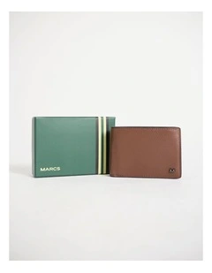 Dane Leather Bi-Fold Wallet in Tan