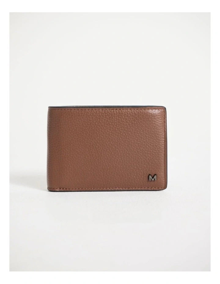 Dane Leather Bi-Fold Wallet in Tan image 3