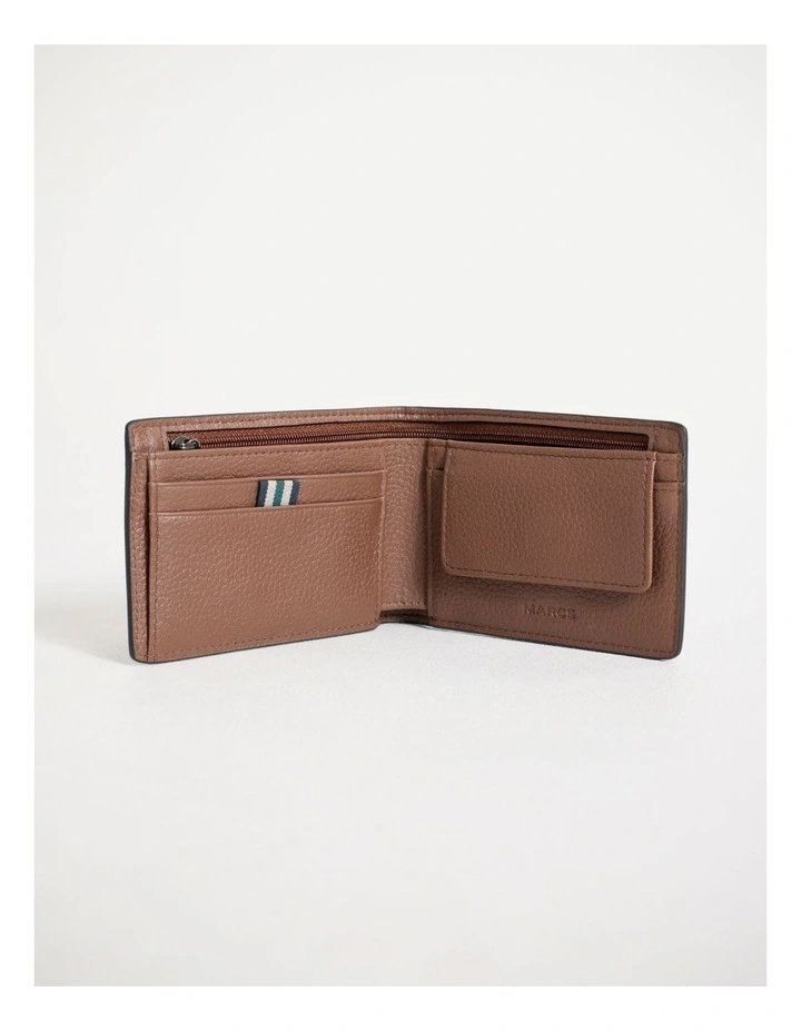 Dane Leather Bi-Fold Wallet in Tan image 4