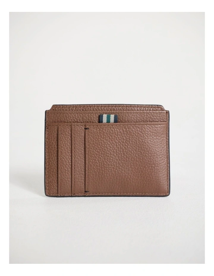 Dane Leather Cardholder in Tan image 4