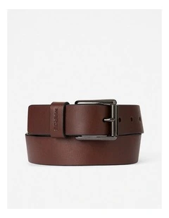 Oscar Leather Jeans Belt in Brown