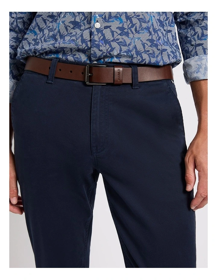 Oscar Leather Jeans Belt in Brown image 2
