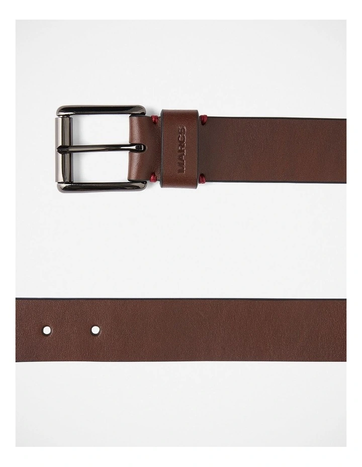 Oscar Leather Jeans Belt in Brown image 3