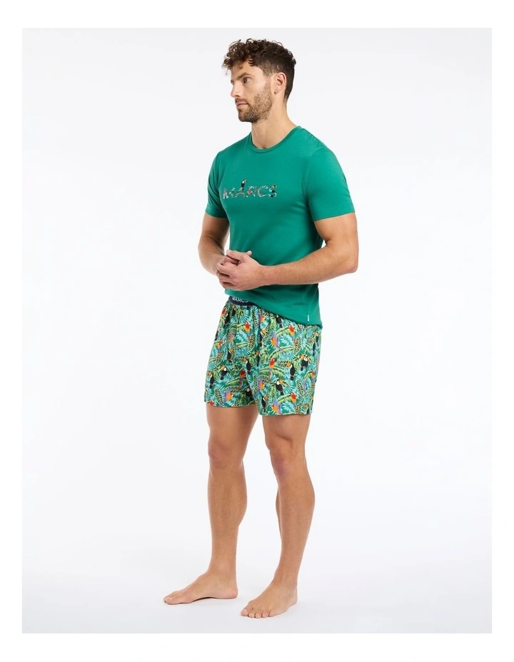 Tou-Can't Stop Pyjama Short Set in Rainforest Multi image 3