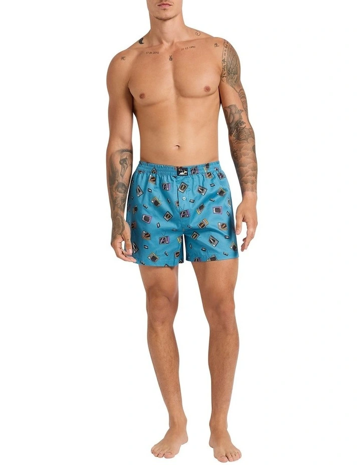 Under Control Boxer Short in Blue Multi image 2