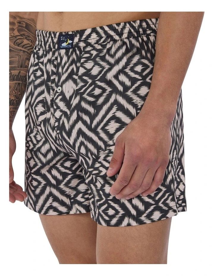 Mykonos Boxer Short in Carbon Multi image 3