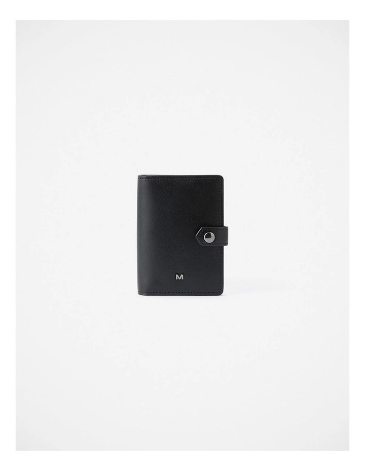 Ruben Leather Wallet in Black image 2