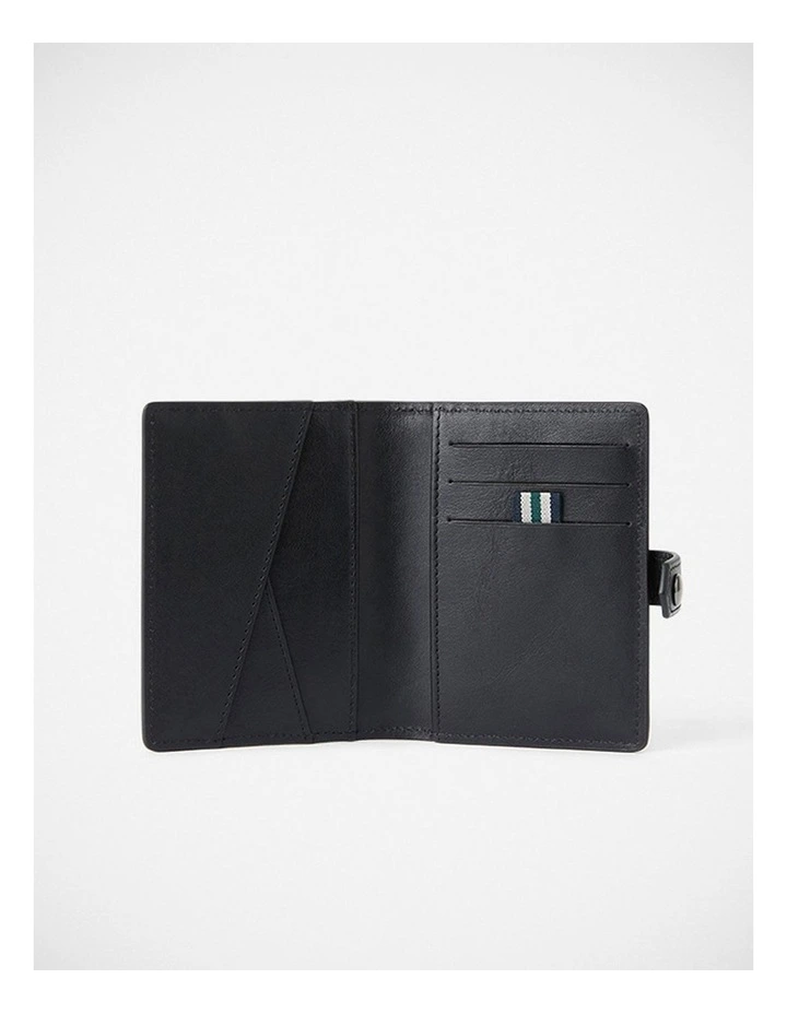Ruben Leather Wallet in Black image 3