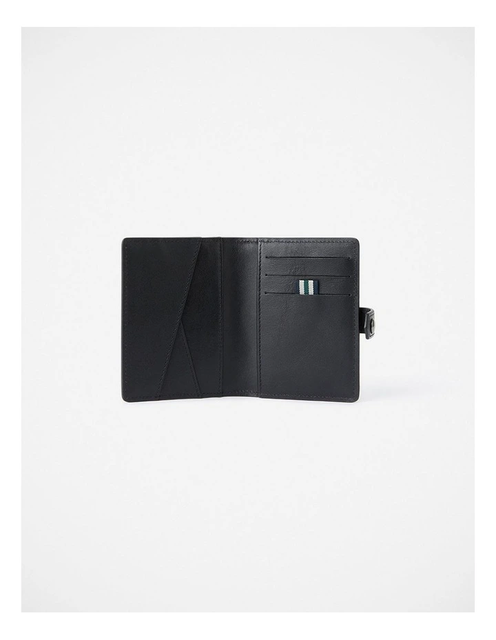 Ruben Leather Wallet in Black image 3