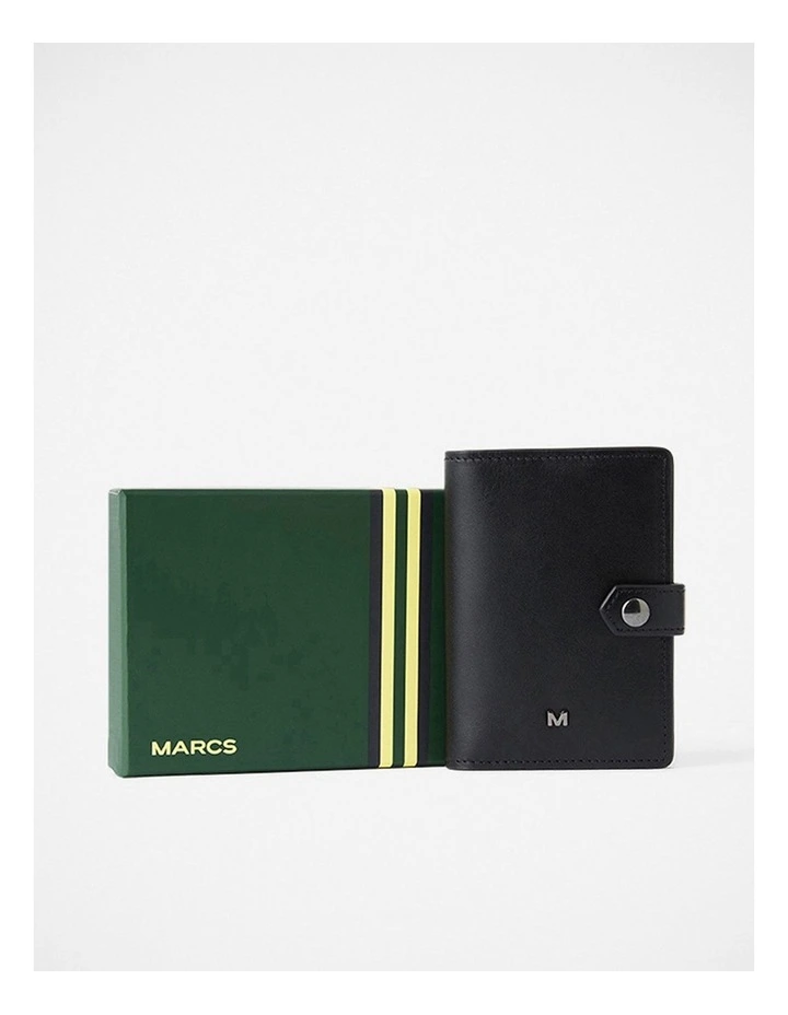 Ruben Leather Wallet in Black image 4