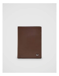 Lamar Leather Bi-Fold Wallet in Tan