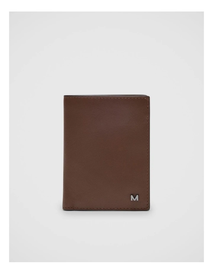 Lamar Leather Bi-Fold Wallet in Tan image 1