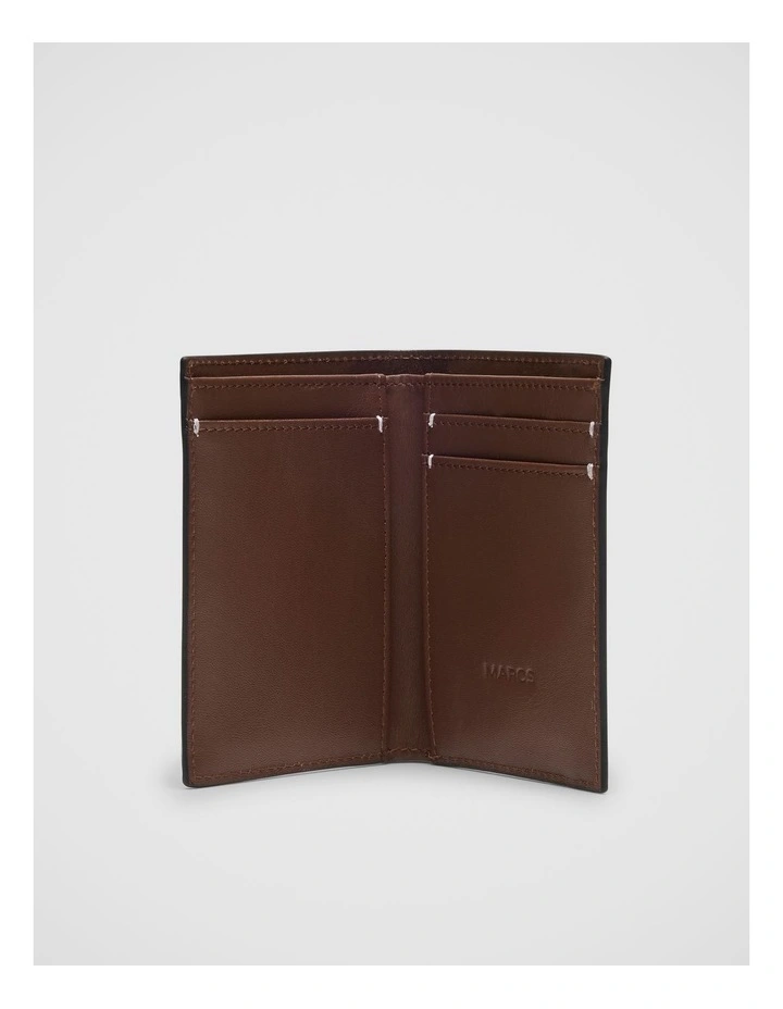 Lamar Leather Bi-Fold Wallet in Tan image 3