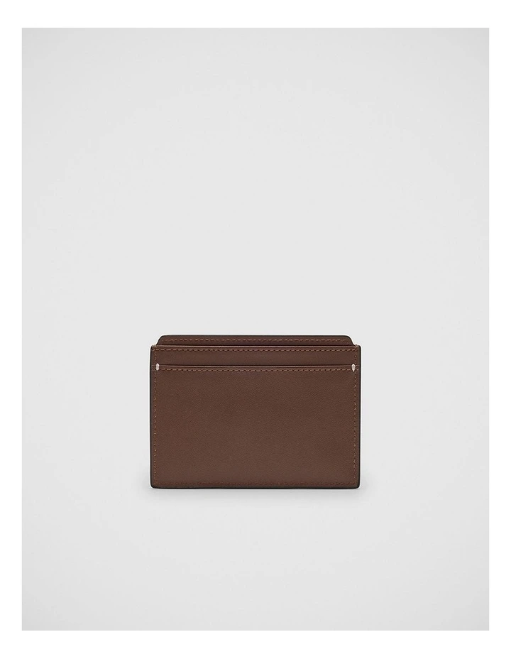 Lamar Leather Cardholder in Tan image 2