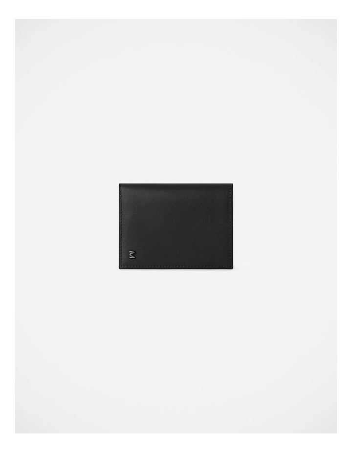 Hayden Leather Bi-Fold Wallet in Black image 4