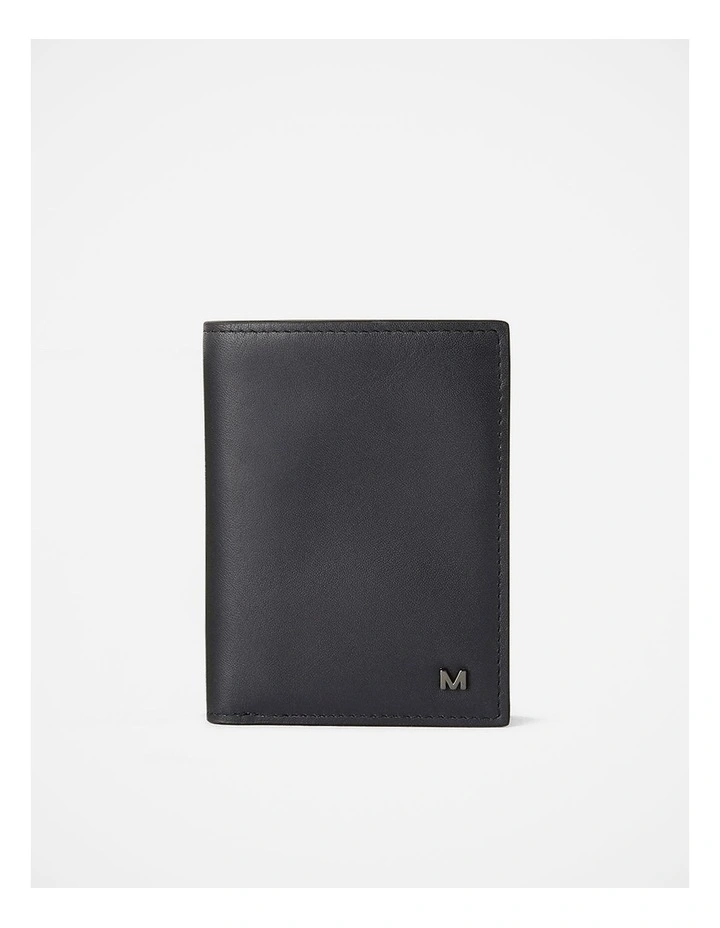 Hayden Leather Bi-Fold Wallet in Ink image 1