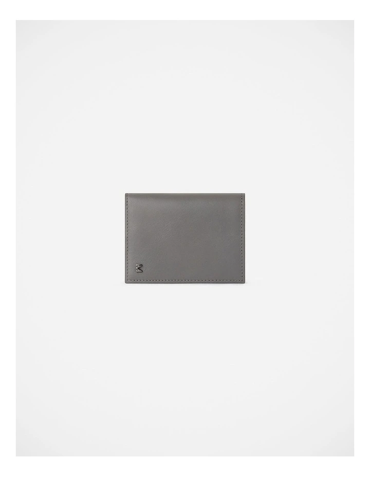 Hayden Leather Bi-Fold Wallet in Smoke image 2