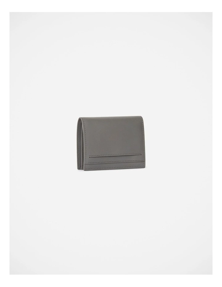 Hayden Leather Bi-Fold Wallet in Smoke image 4