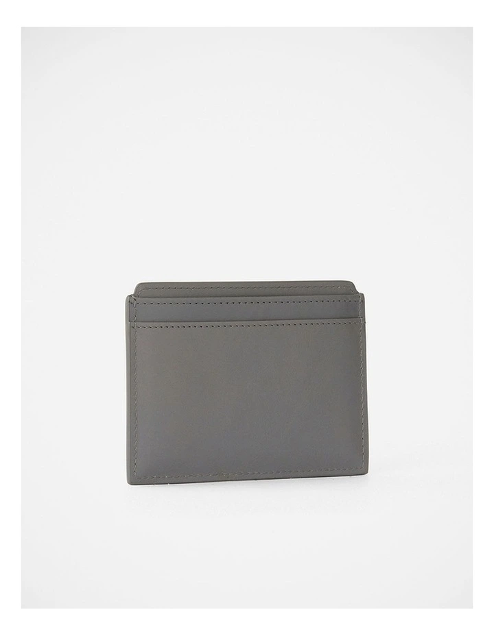 Hayden Leather Cardholder in Smoke image 2