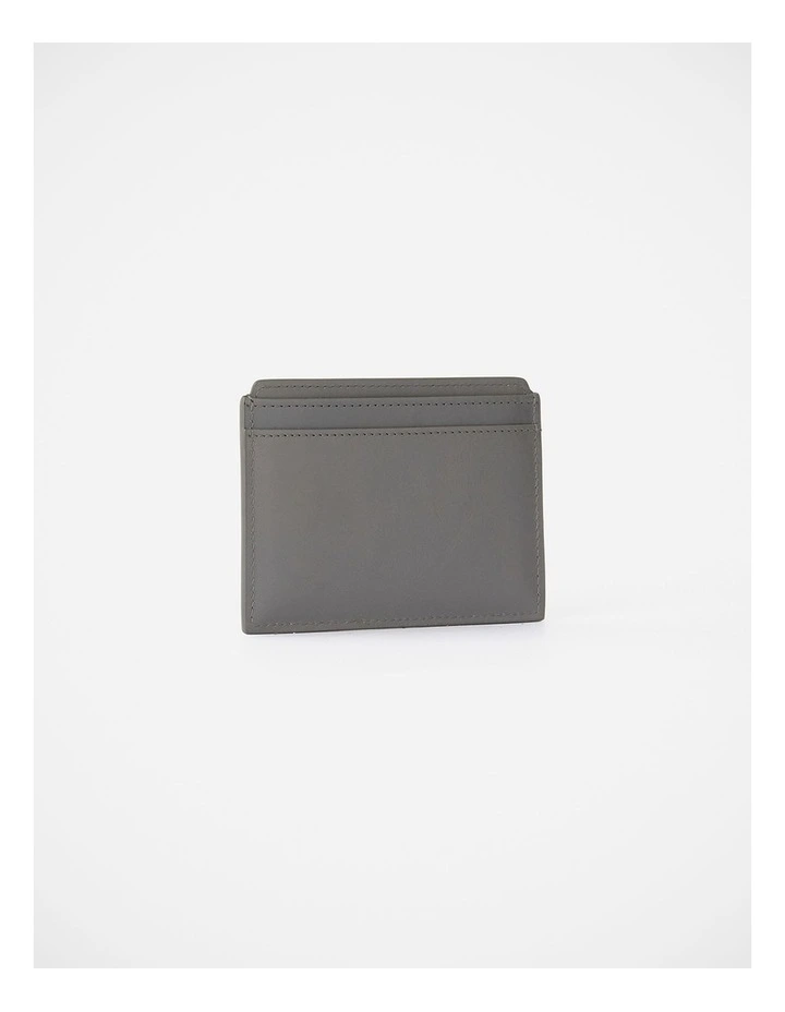 Hayden Leather Cardholder in Smoke image 4