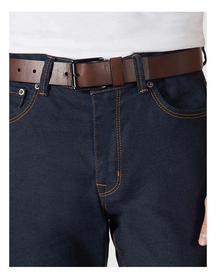 Branson Jeans Belt in Brown image 2