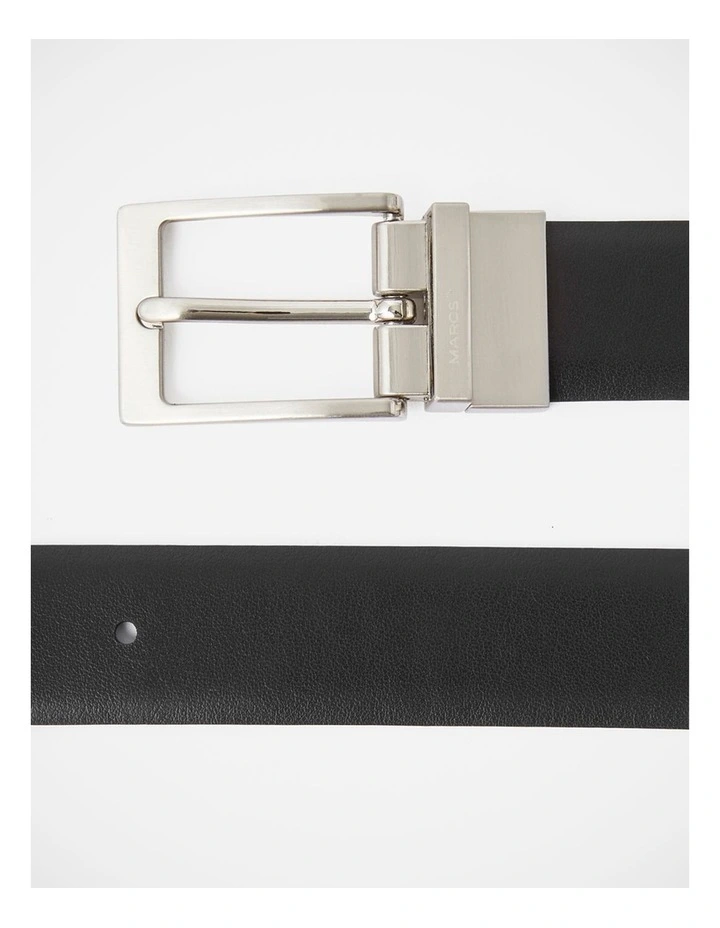 Brooklyn Reversible Belt in Black image 3