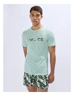 Hot Tropics! Pj Short Set in Green Multi