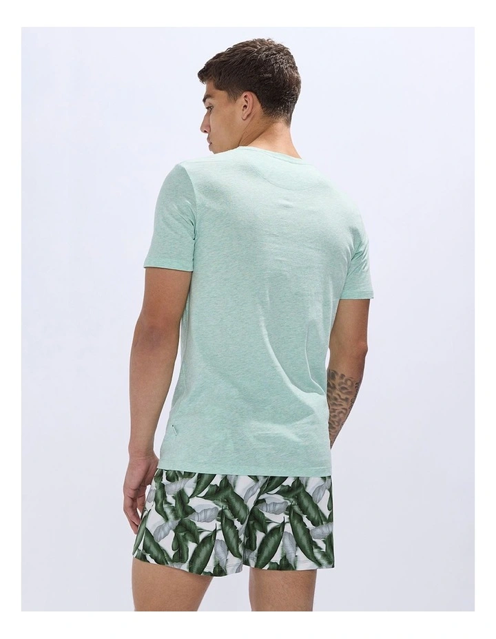 Hot Tropics! Pj Short Set in Green Multi image 3