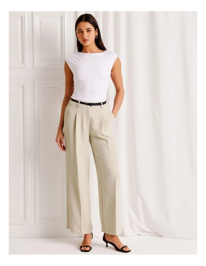 Jersey Drape Tank in White image 2