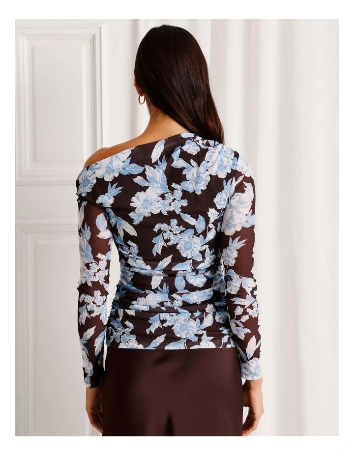 Long Sleeve Mesh Top in Assorted image 4