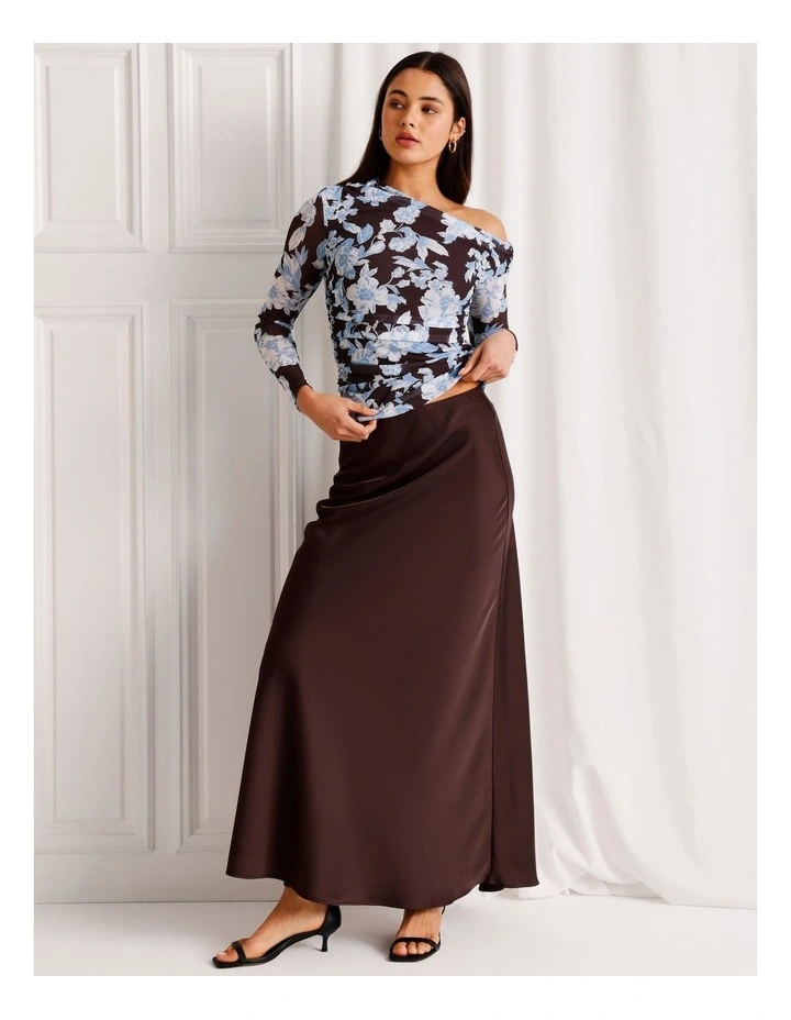 Long Sleeve Mesh Top in Assorted image 5