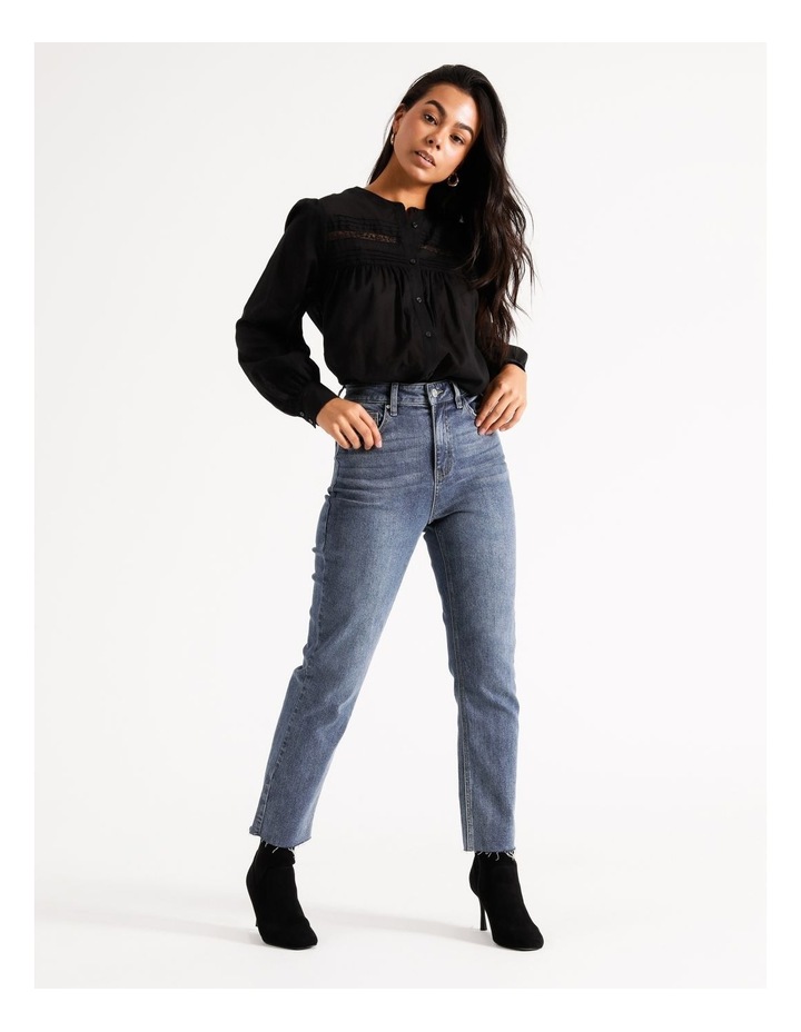 Lace Detail Cotton Shirt in