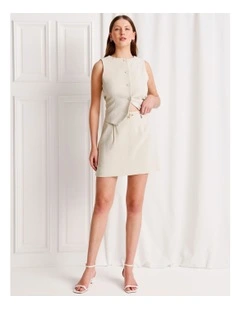 Mini Skirt in Stone