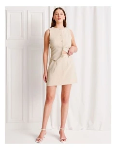 Mini Skirt in Stone