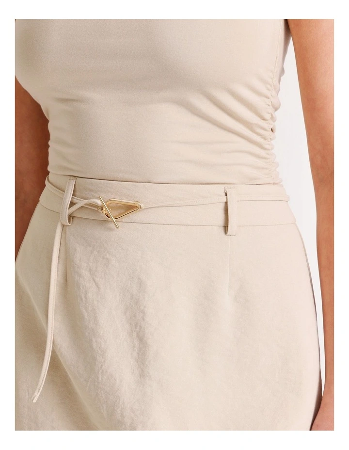 Mini Skirt in Stone image 4