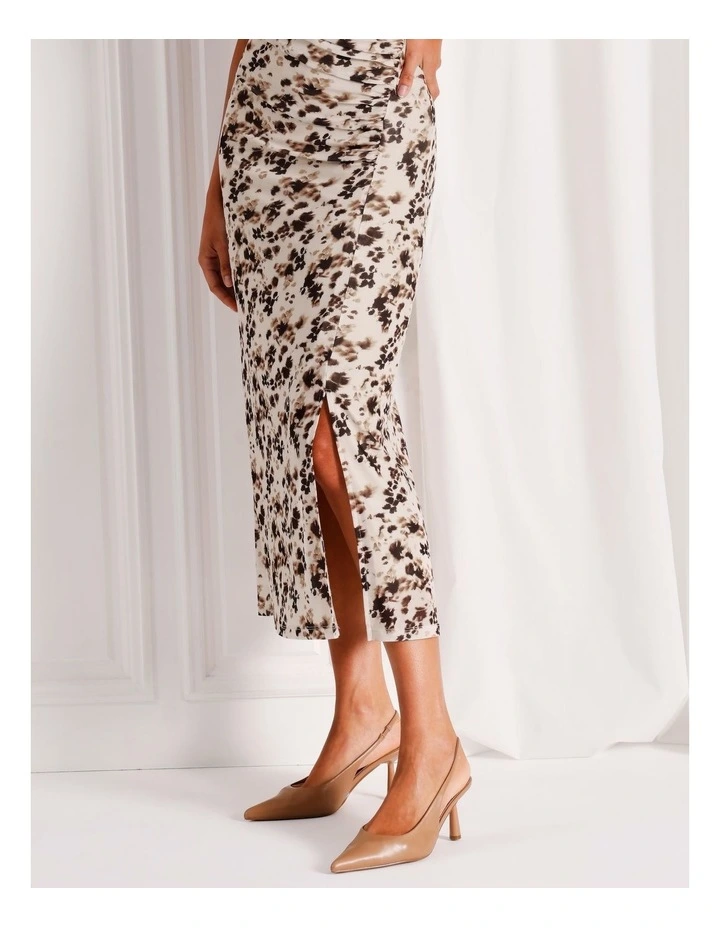 Mesh Short Sleeve Midi Dress in Assorted image 6