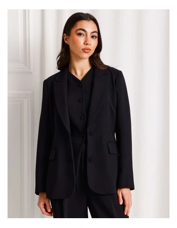 Single Breasted Blazer in Black