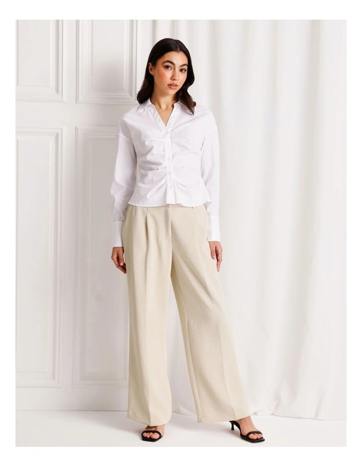 Poplin Shirt in White image 2