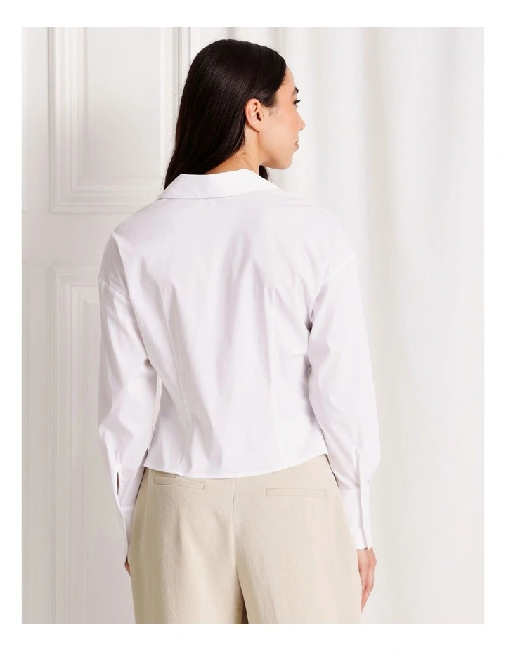 Poplin Shirt in White image 6