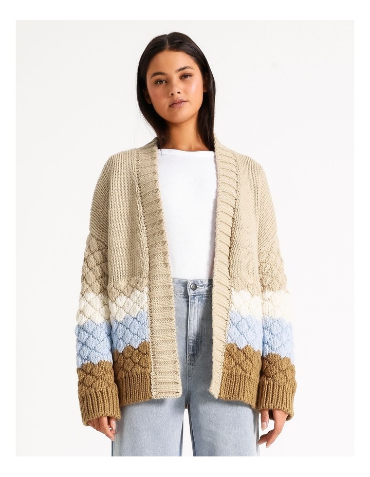 Relaxed Bubble Sleeve Cardigan 